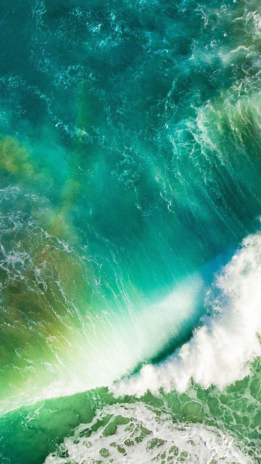 Ios10 Apple Iphone7 Wave Waterfall Official Art Illustration HD phone wallpaper