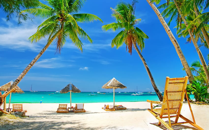 Relájese en la playa en Koh Chang Tailandia, Playa relajante fondo de pantalla