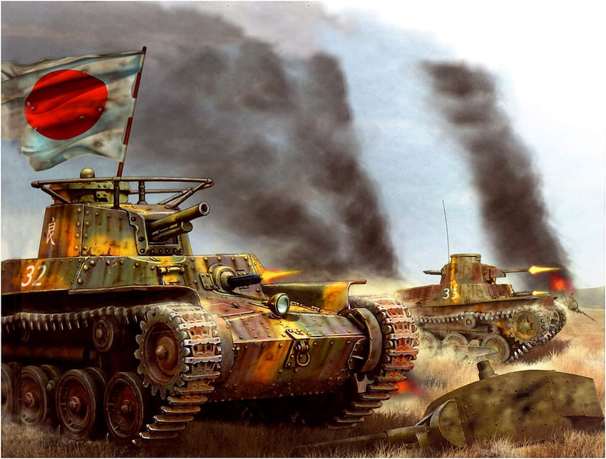Tanque leve japonês, Japão Segunda Guerra Mundial papel de parede HD
