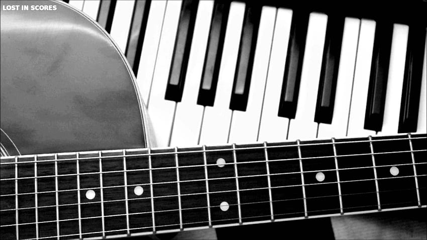 Piano and Guitar HD wallpaper