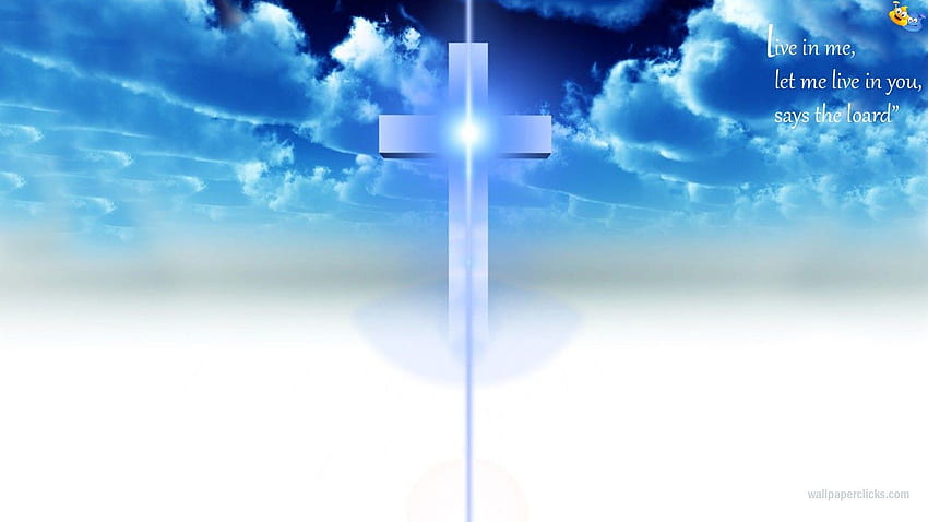 Beautiful Sky Cross, Blue and Black Cross HD wallpaper