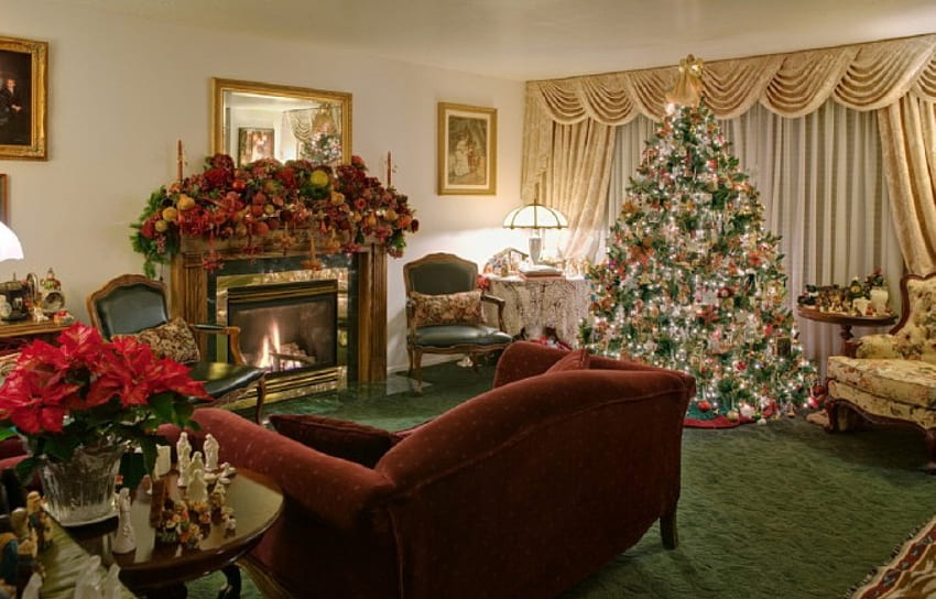 家のクリスマス, 建築, インテリア, クリスマス, 家 高画質の壁紙