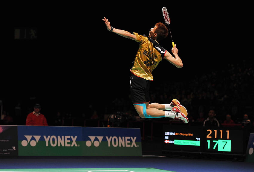 Badminton - Lee Chong Wei Atlama Smash HD duvar kağıdı