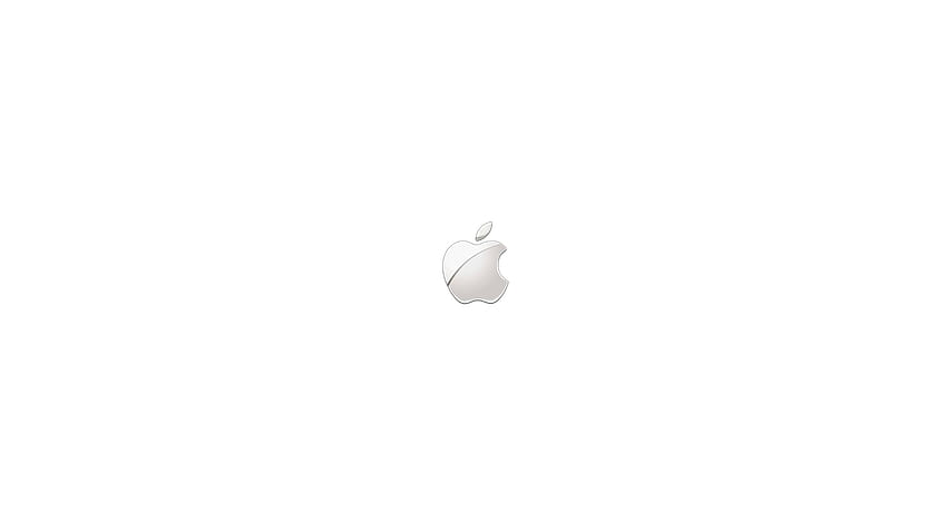 Logotipo de Apple plateado U fondo de pantalla
