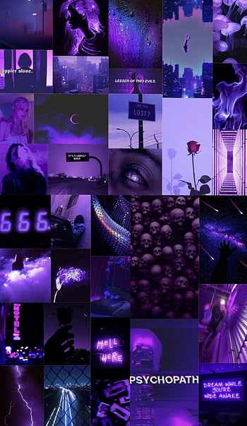 Dark Purple Collage Aesthetic Wallpapers - Top Free Dark Purple Collage Aesthetic  Backgrounds - WallpaperAccess