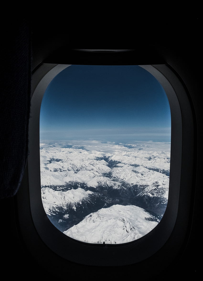 Небе, Планини, Изглед отгоре, Вертекс, Разни, Разни, Полет, Върхове, Илюминатор, Прозорец на самолет, Прозорец на самолет HD тапет за телефон