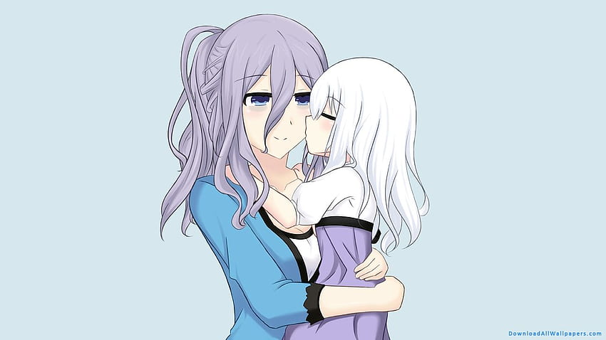 Anime Girl Holding Baby, Anime Mother HD wallpaper