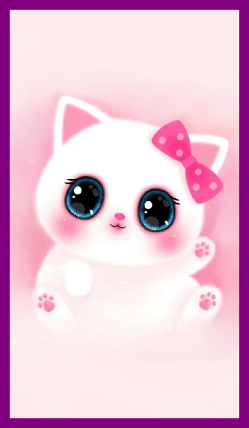 Stunning Pink Cute Girly Cat Melody iPhone, Pastel Pusheen HD ...