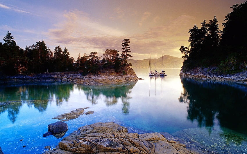 en . Canadá paisaje, Naturaleza, Isla de Vancouver fondo de pantalla