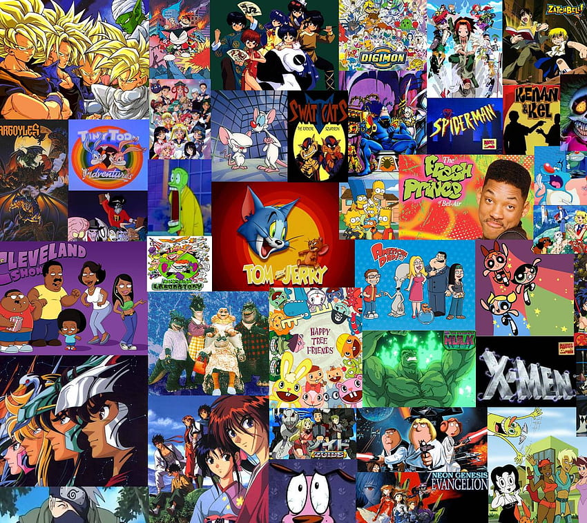 Old Tv Shows Collage by, Cartoon TV Show HD wallpaper | Pxfuel