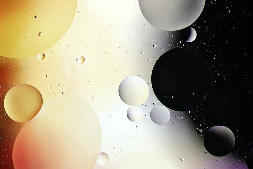 Abstract, Water, Bubbles, Circles, Gradient HD wallpaper