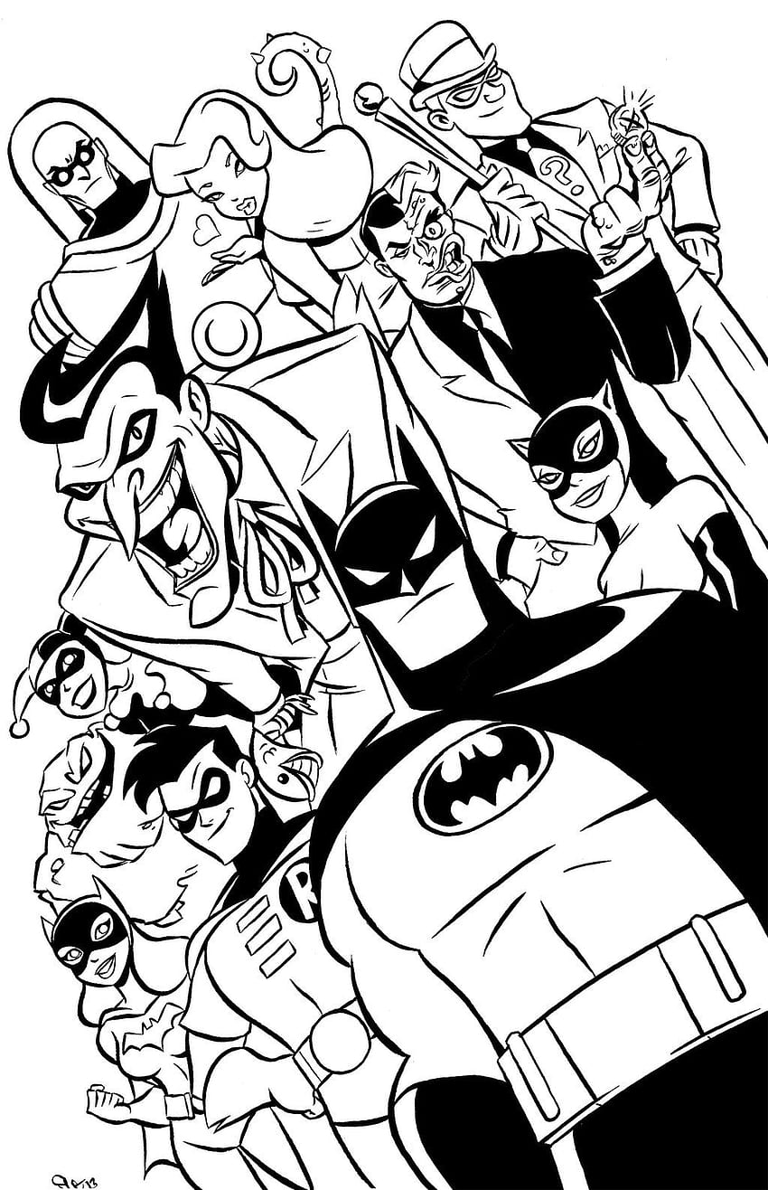 Batman - Batman Animated Series Drawings - & Background HD phone wallpaper  | Pxfuel