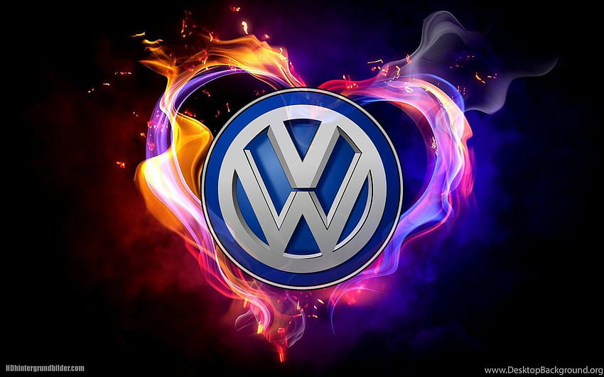Logo Volkswagen sullo Sfondo HD