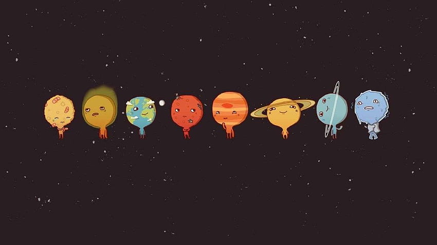 Solar System Minimalist Space, Cool Solar System Planets HD wallpaper