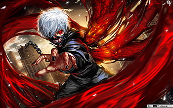 Ken Kaneki Red Eye Eyepatch Tokyo Ghoul 4K Phone iPhone Wallpaper #5680b