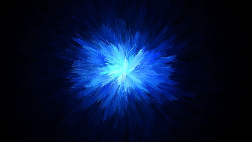 色の爆発のラップトップの背景、抽象的な青い爆発 高画質の壁紙