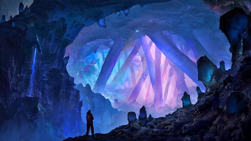 Crystal Cave Background - .teahub.io HD wallpaper