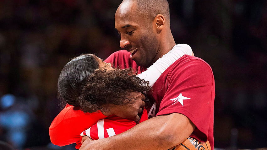 Gianna Bryant chciała kontynuować koszykarskie dziedzictwo swojego taty. Kobe, Gigi i Kobe Bryant Tapeta HD