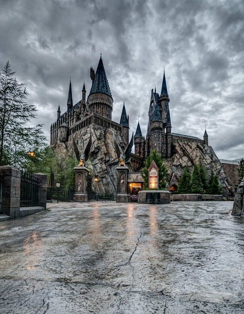 Hogwarts Castle inside The Wizarding World of Harry Potter, Hogsmeade HD phone wallpaper