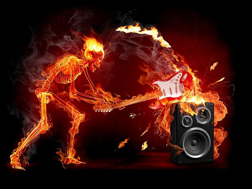 The revelation of heavy metal. Music , Rock music, Speaker, DJ Skulls HD wallpaper