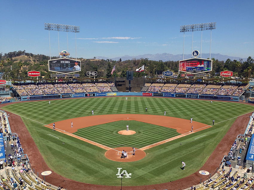 Stadio dei Dodger, campo da baseball dei Dodgers di Los Angeles - Campi da baseball del baseball Sfondo HD