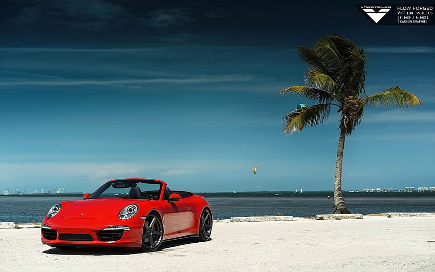 Red Porsche 911 Carrera Beach Background, Ultra Porsche HD wallpaper |  Pxfuel
