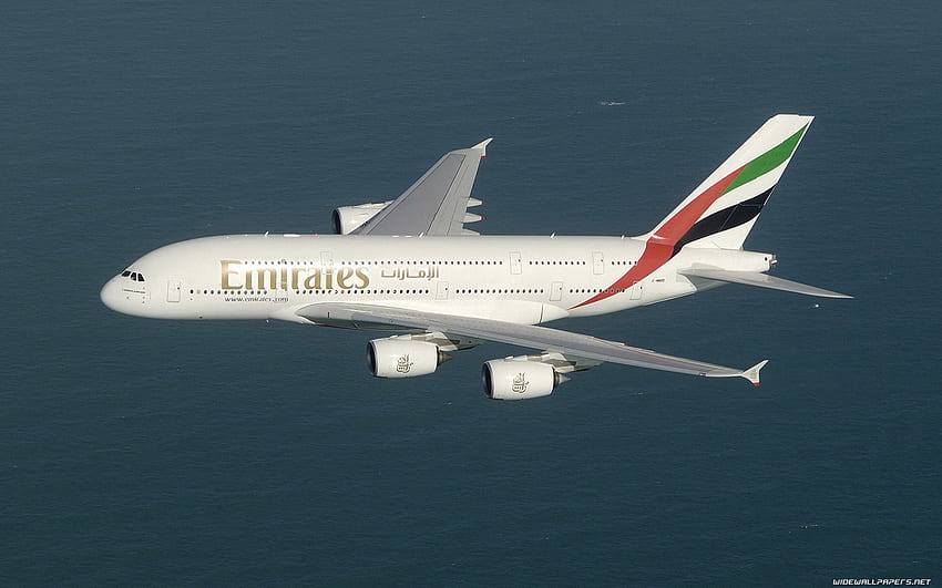 AIRBUS A380, voar, aviões, comercial, avião papel de parede HD