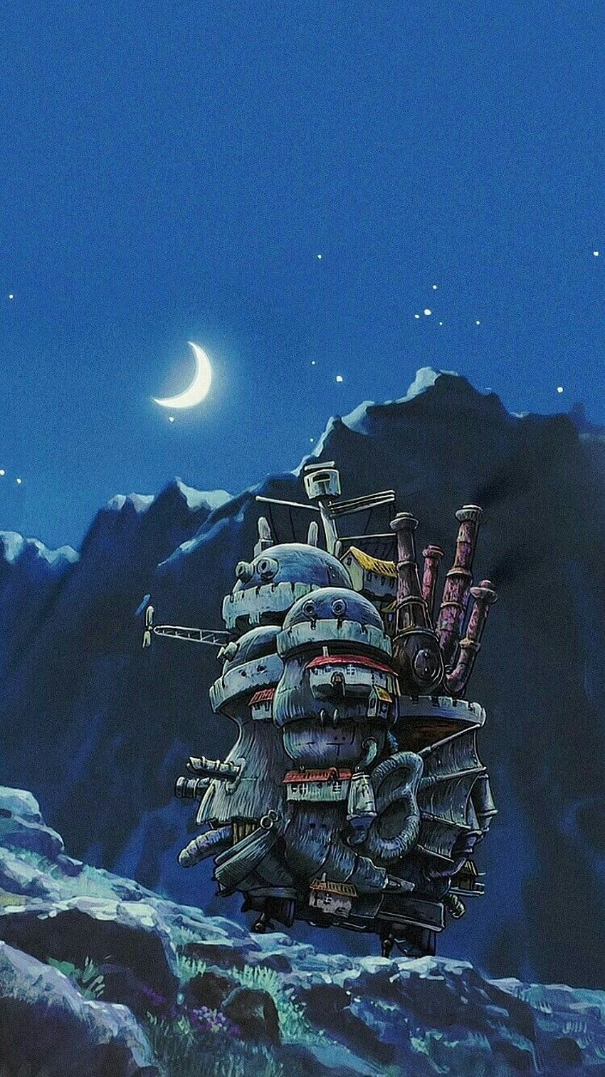 Studio ghibli, el castillo ambulante de Howl, hayao miyazaki en 2019 fondo de pantalla del teléfono