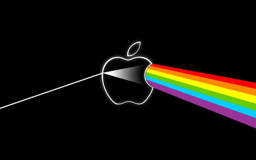 Regenbogen, Abstrcat, Apfel, Regenbogenfarben HD-Hintergrundbild