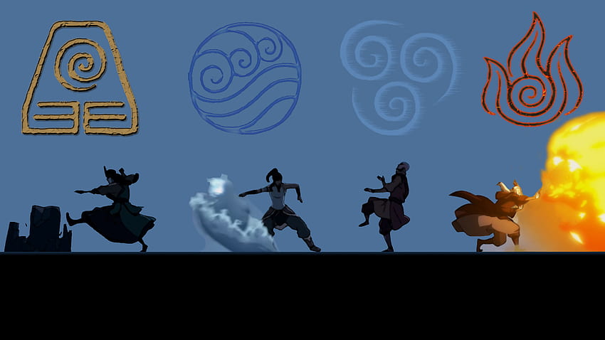 Four Element . Legend of korra, Avatar cartoon, Avatar HD wallpaper