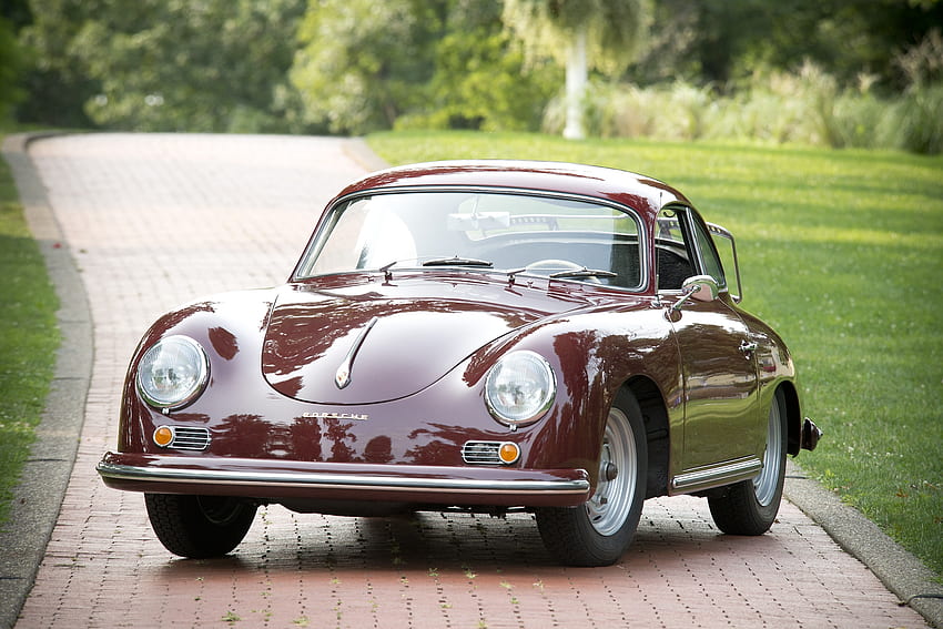 1956 Porsche 356A 1600 Coupe, 1600, Sports, Coupe, Old-Timer, 赤, 356A、自動車、ポルシェ 高画質の壁紙