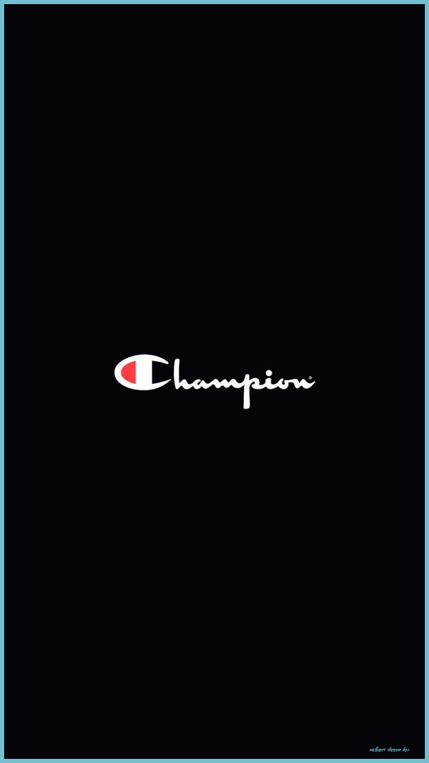 Champion Papel De Parede Adidas, Papel De Parede Preto - Champion Logo, Champion and Supreme fondo de pantalla del teléfono