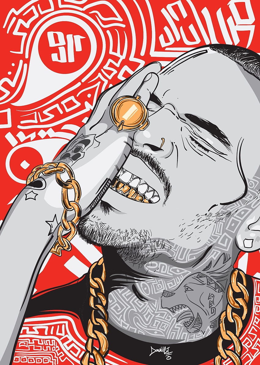 Seni Chris Brown. Desenhos para tatuagem, Pixações, Ilustrações vetoriais, Chris Brown Drawing wallpaper ponsel HD
