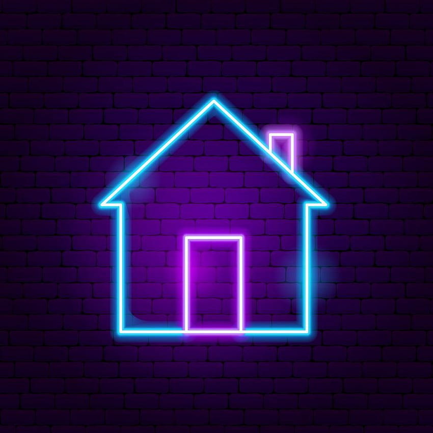 Home LED Neon Sign. Sinal de neon, Placas de néon, Ideias instagram, Neon House HD phone wallpaper