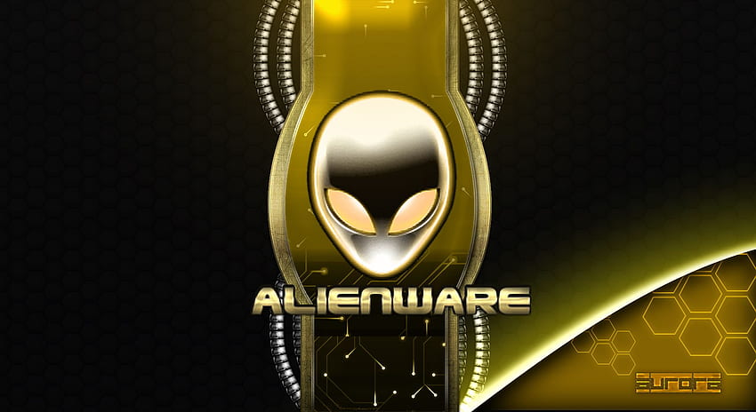 Alienware-Gelb HD-Hintergrundbild