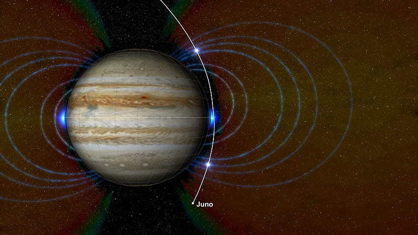 Juno probes the depths of Jupiter's great red spot HD wallpaper