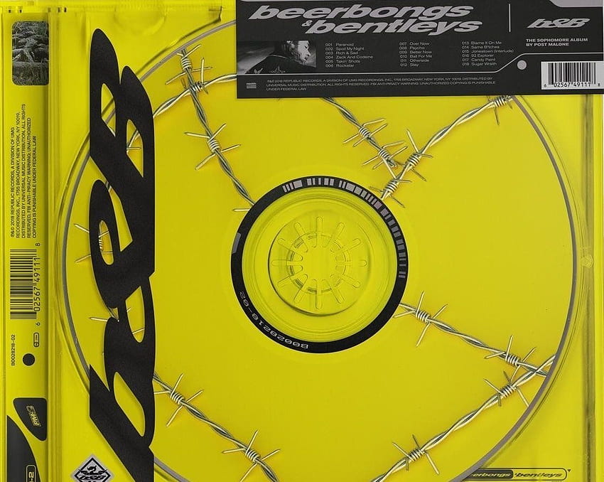 Beerbongs & Bentley di Post Malone (Rap). Copertina di album musicali, copertine di album rap, copertine di album cool Sfondo HD