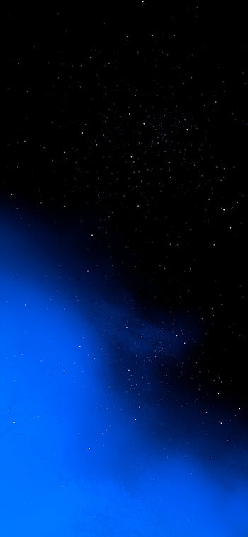 Blue Amoled, nebula, space, wall, HD phone wallpaper | Peakpx