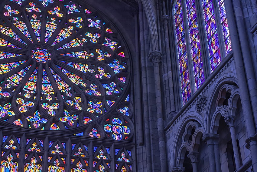 Architecture, , , Window, Cathedral, Stained Glass HD wallpaper