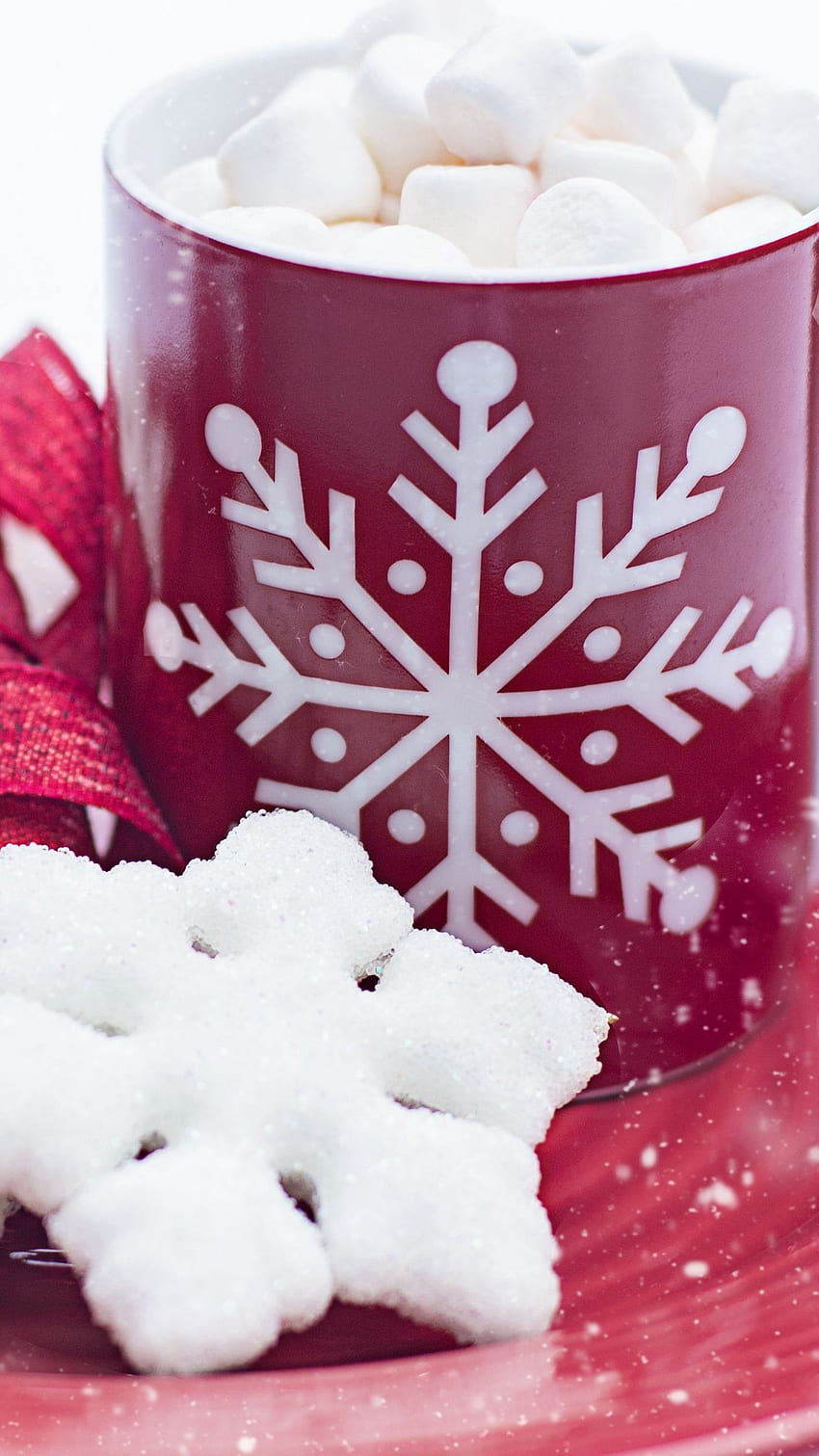 hot chocolate, marshmallows, cookies, Christmas Hot Chocolate HD phone wallpaper