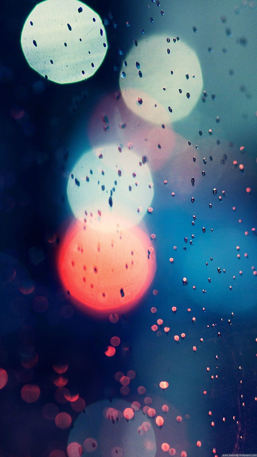 Bokeh Rainy Window Glass Water Drop HD phone wallpaper