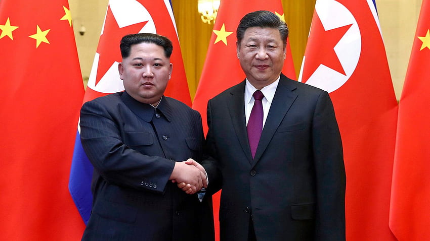 Kim Jong Un traf sich mit Xi Jinping bei einem geheimen Besuch in Peking HD-Hintergrundbild