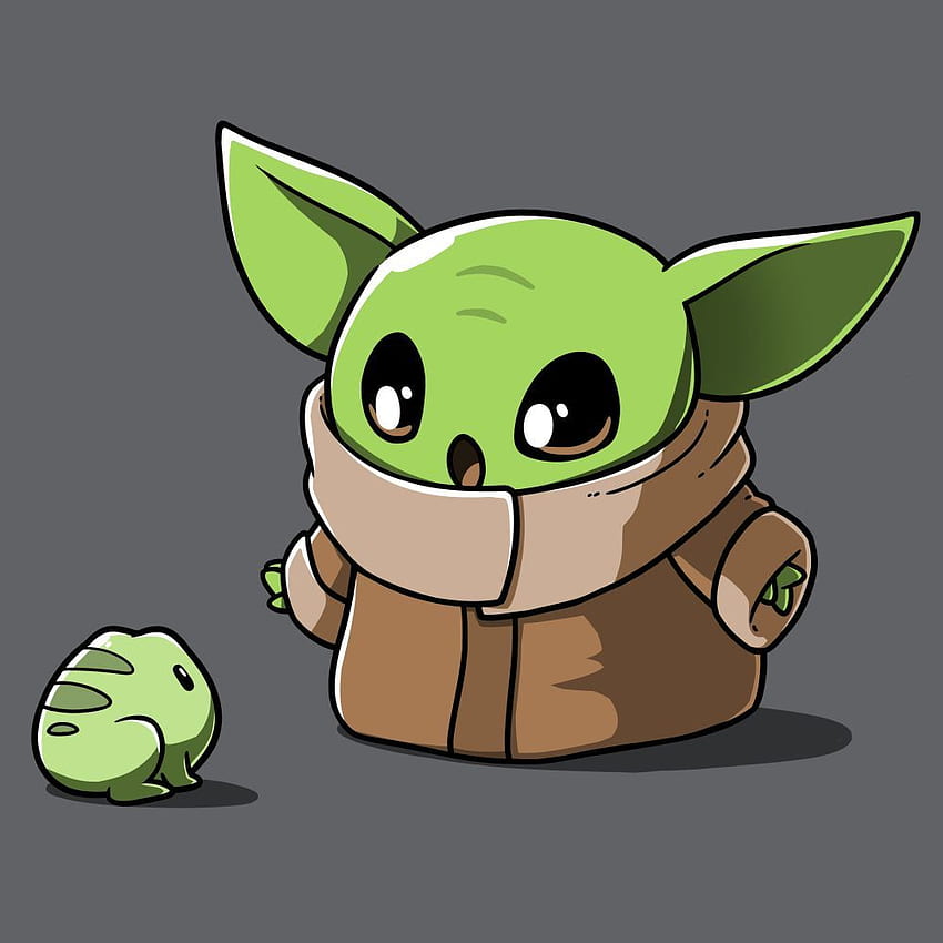 Snack Or Friend?. Get The Indigo Official Star Wars T Shirt Only At TeeTurtle! Exclusive Graphic Des. Star Wars Drawings, Cute Cartoon , Yoda HD phone wallpaper