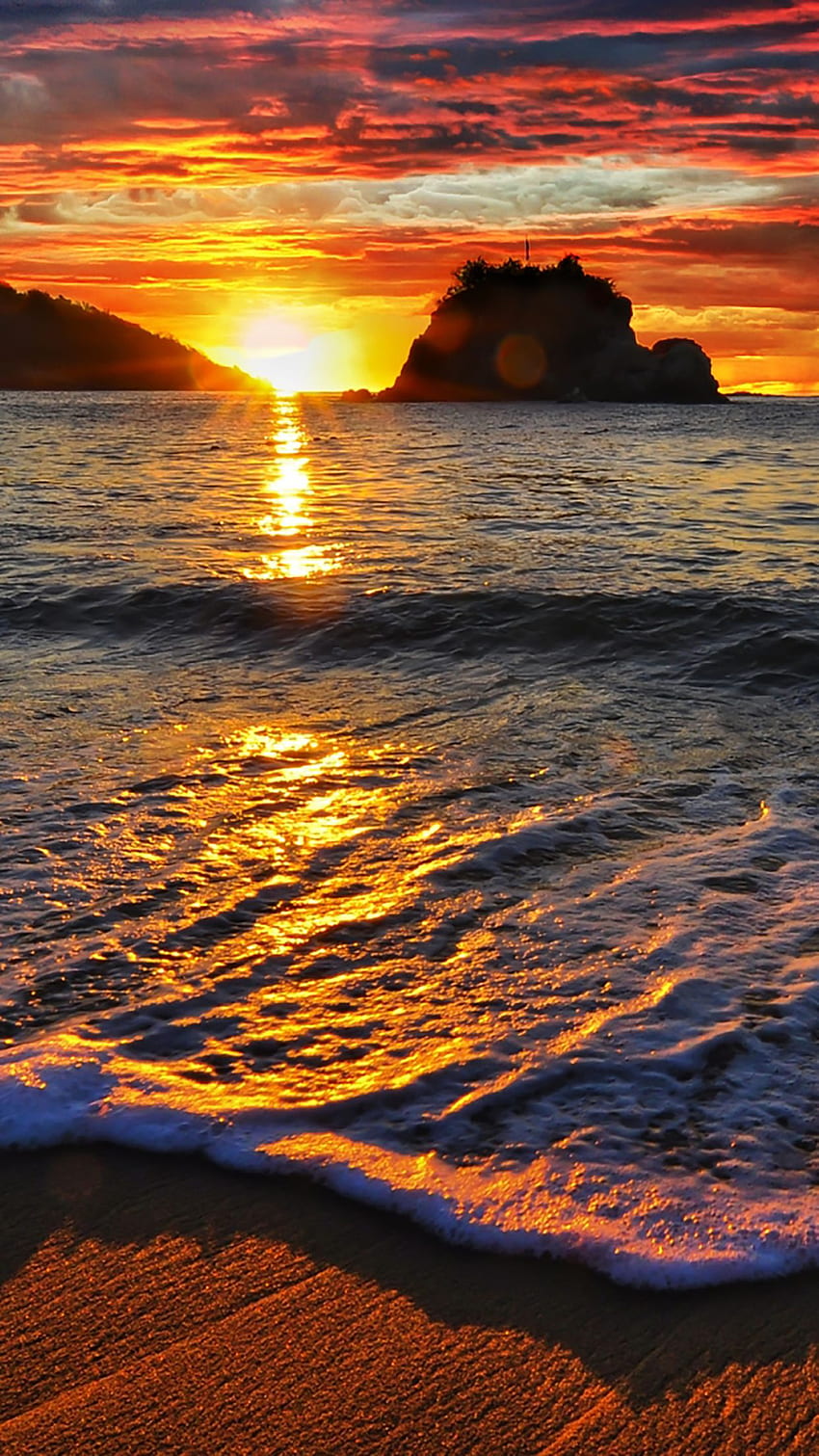 Sunset : Beach for iPhone X, 8, 7, 6 HD phone wallpaper | Pxfuel