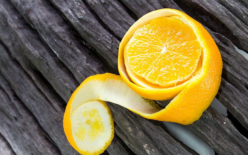 シトラス フルーツ - オレンジ フルーツの高解像度、レモンの美学 高画質の壁紙