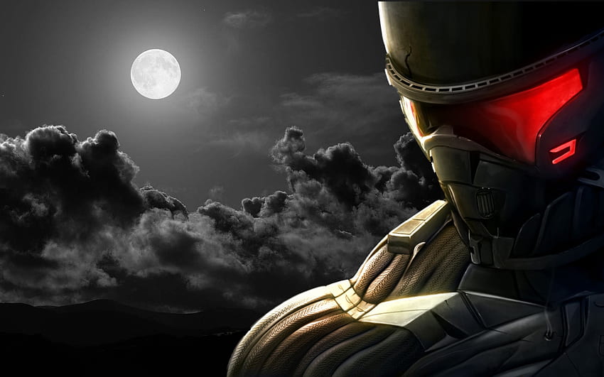 crysis blue red, soldier, crysis 2, war, adventure, action, fantasy, video game, cg, crysis, weapon, fighter, , fire HD wallpaper