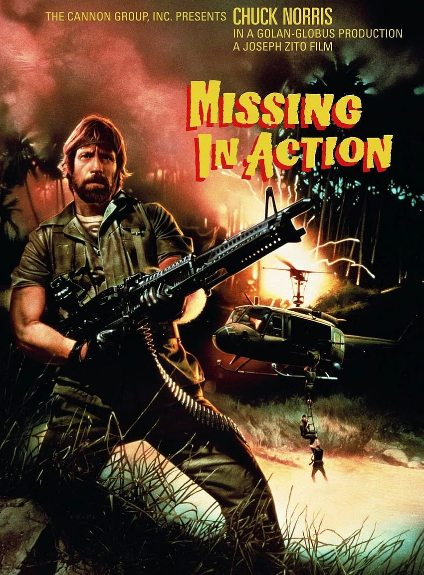 Chuck Norris desaparecido en acción. Acción, Película de acción de los 80 fondo de pantalla del teléfono