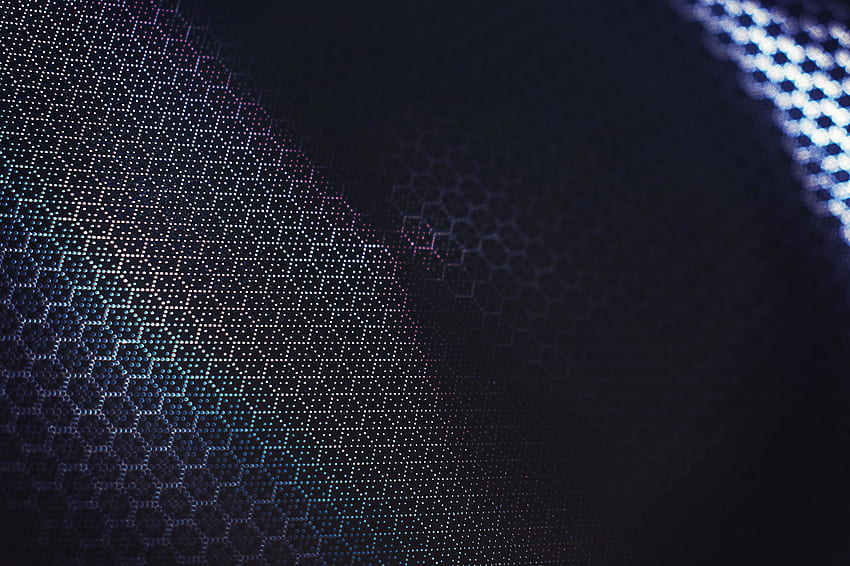 Hexagonal pattern, texture, dark HD wallpaper