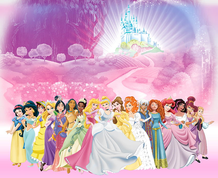 Disney-Prinzessin-Hintergrund, Disney-Prinzessin-Laptop HD-Hintergrundbild