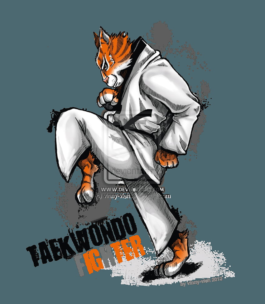 Print Page, Taekwondo Cartoon HD phone wallpaper